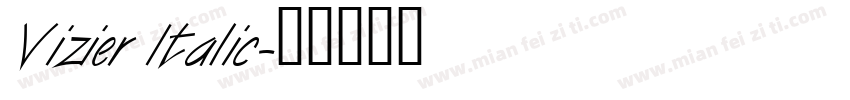 Vizier Italic字体转换